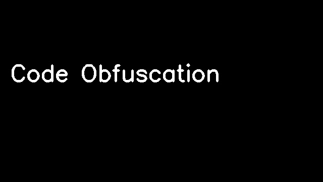 Code Obfuscation