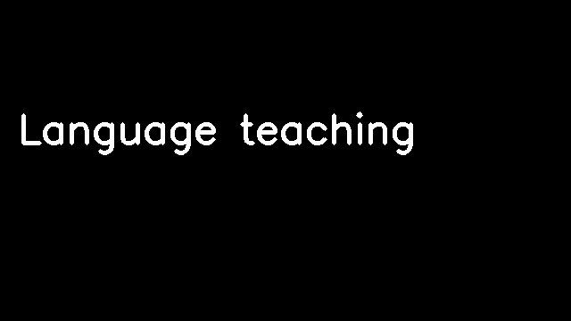 Language teaching