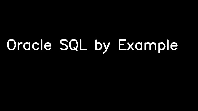 Oracle SQL by Example