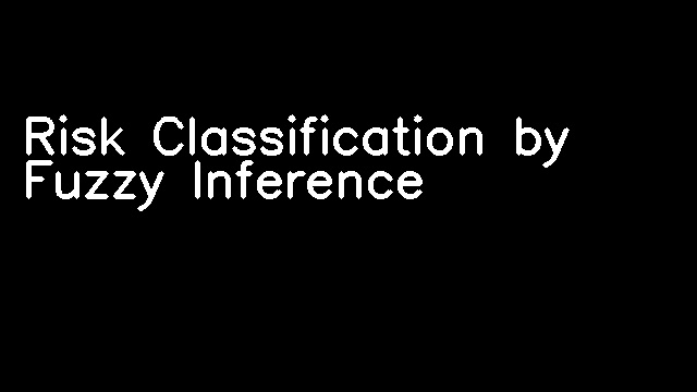 Risk Classification by Fuzzy Inference