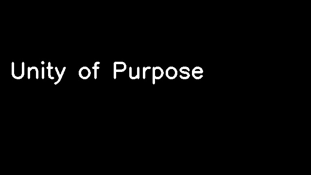 Unity of Purpose